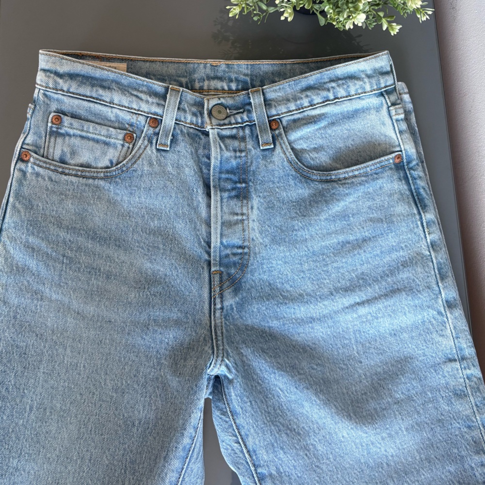 Levi's Blue Straight Leg Jeans Classic Denim - Picture 5 of 10